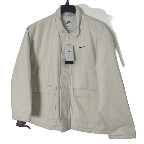 Nike Sportswear Mens Sz XL Denim Quilted Insulated Full Zip Work Jacket - Picture 9 of 16